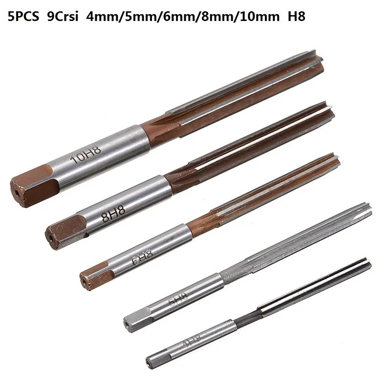 

5 шт. патроны H8, набор ручных резаков с прямым хвостовиком, 6 канавками 4 мм/5 мм/6 мм/8 мм/10 мм для металлических инструментов, ручной резак Mayitr