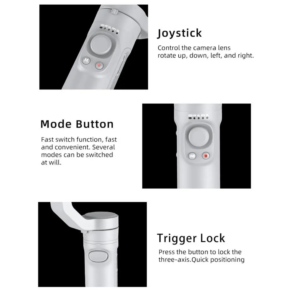 3-осевой складной ручной шарнирный стабилизатор видеозаписи для смартфона IPhone 13