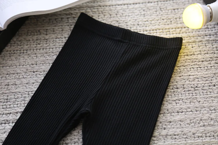 Детские леггинсы новинка 2019 милые эластичные штаны с нитками для маленьких