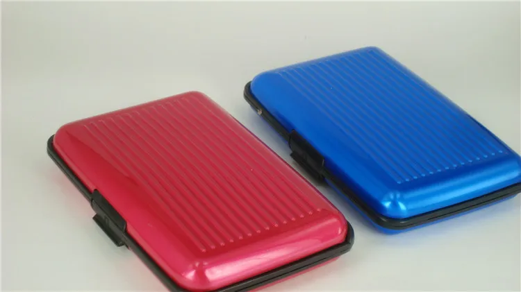 Anti Rfid Wallet Blocking Reader Lock Bank Card Holder Id Bank Card Case Protection Metal Credit NFC Holder Aluminium