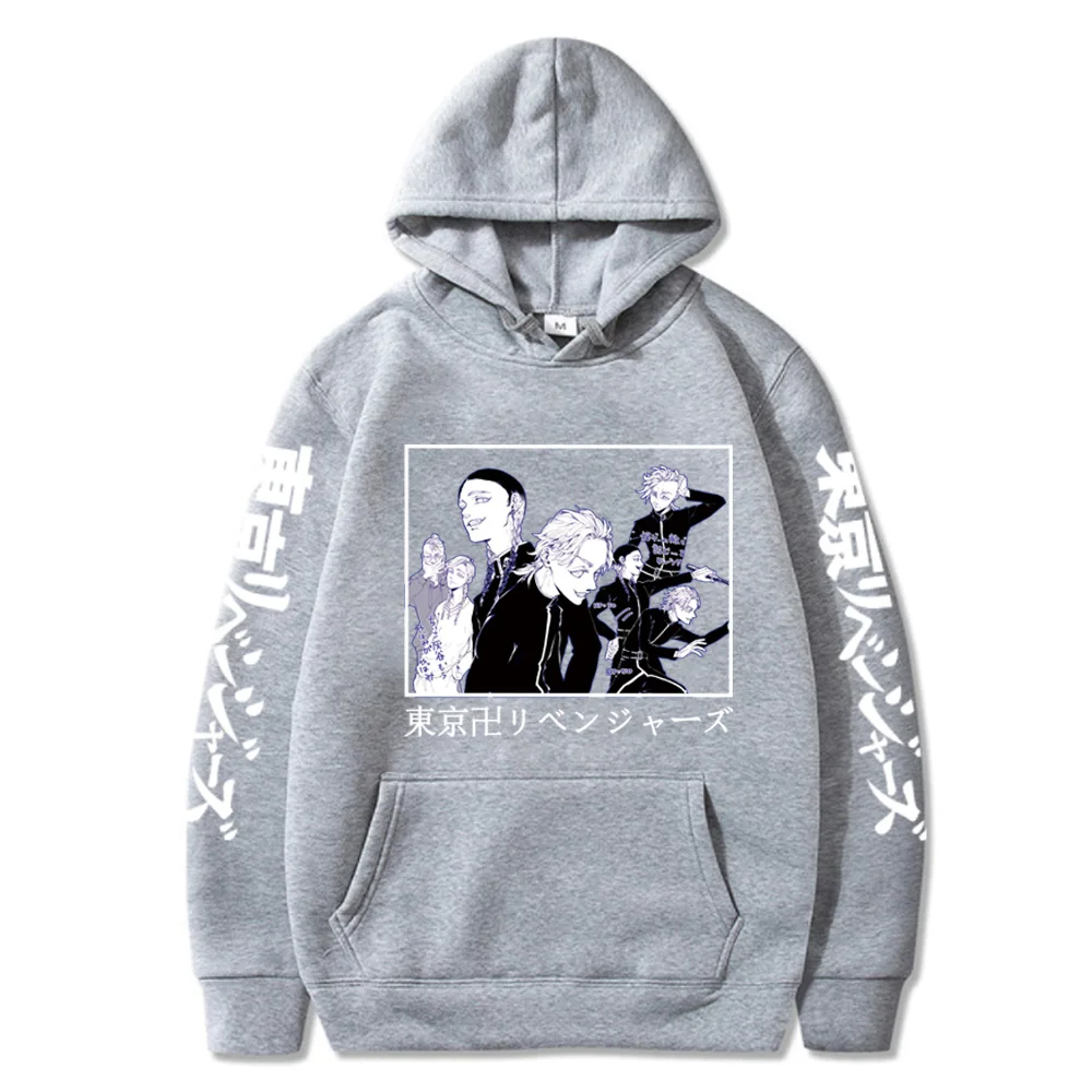 

Men Hoody Japan Anime Tokyo Revengers Graphic Print Hoodies Women Hip Hop Sweatshirts Harajuku Unisex Hooded Sweater For Fans