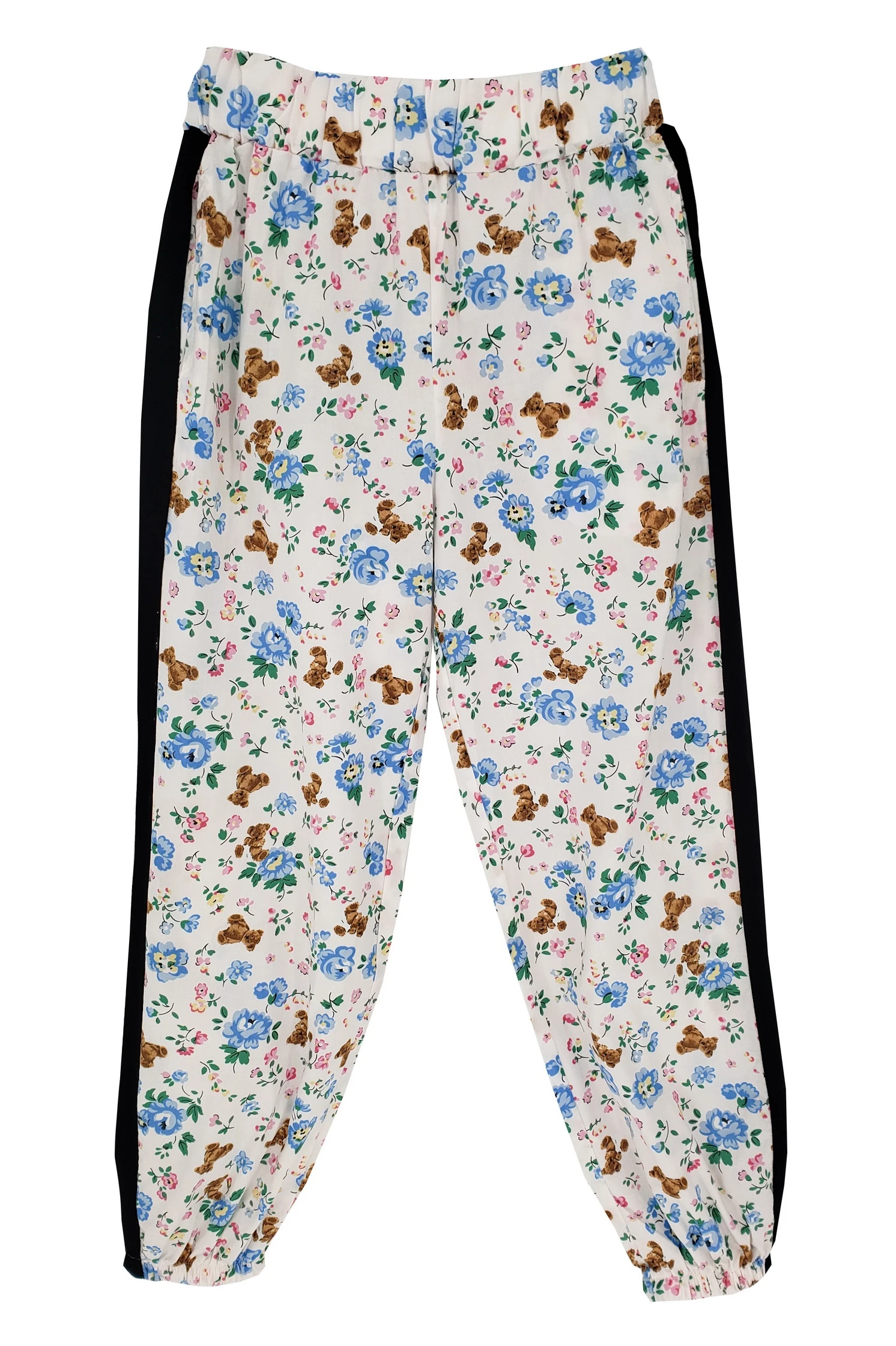 

Korean Floral Print Ultra-Thin Cotton and Linen Drape Air Conditioning Design Sense Colorful Pants Casual Bloomers Summer