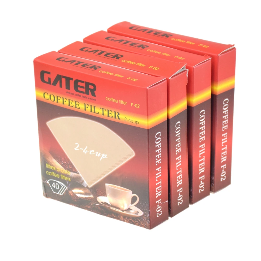GATER V60 бумажный фильтр для кофе 40 шт. в пакете бумажные фильтры для кофе бариста аксессуары запасной CIQ