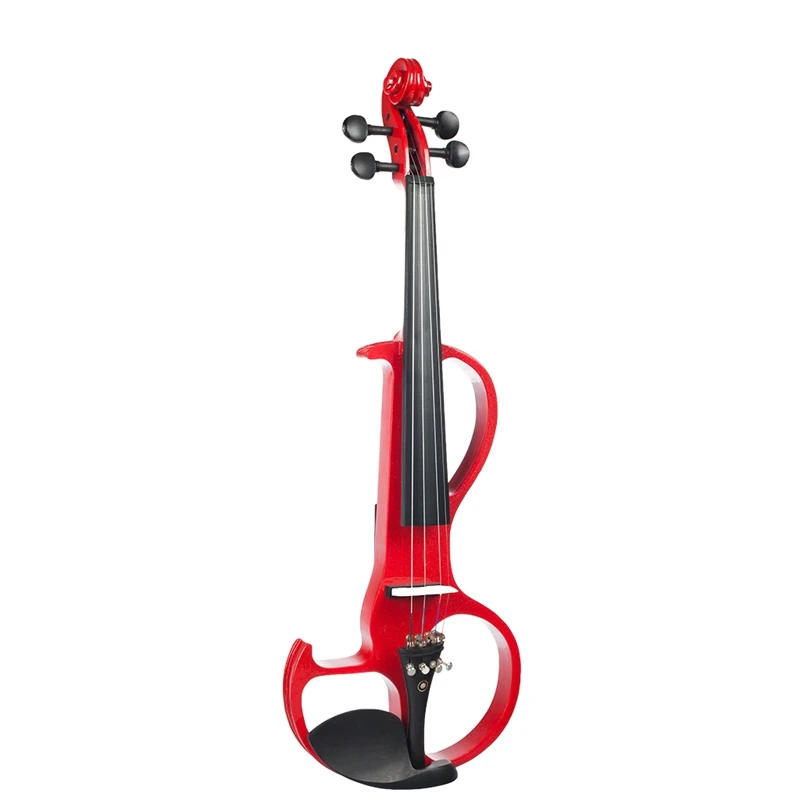 Naomi электрическая скрипка 4/4 из цельного дерева Тихая Скрипка для студентов