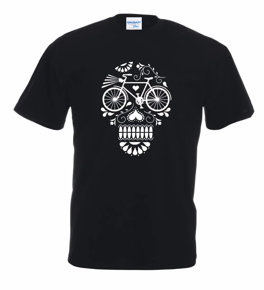 

Hot Sell 2019 Fashion Free Shipping Summer Fashion Tee shirts Maglietta Skull biker Bicicletta Fixedmake a T shirt