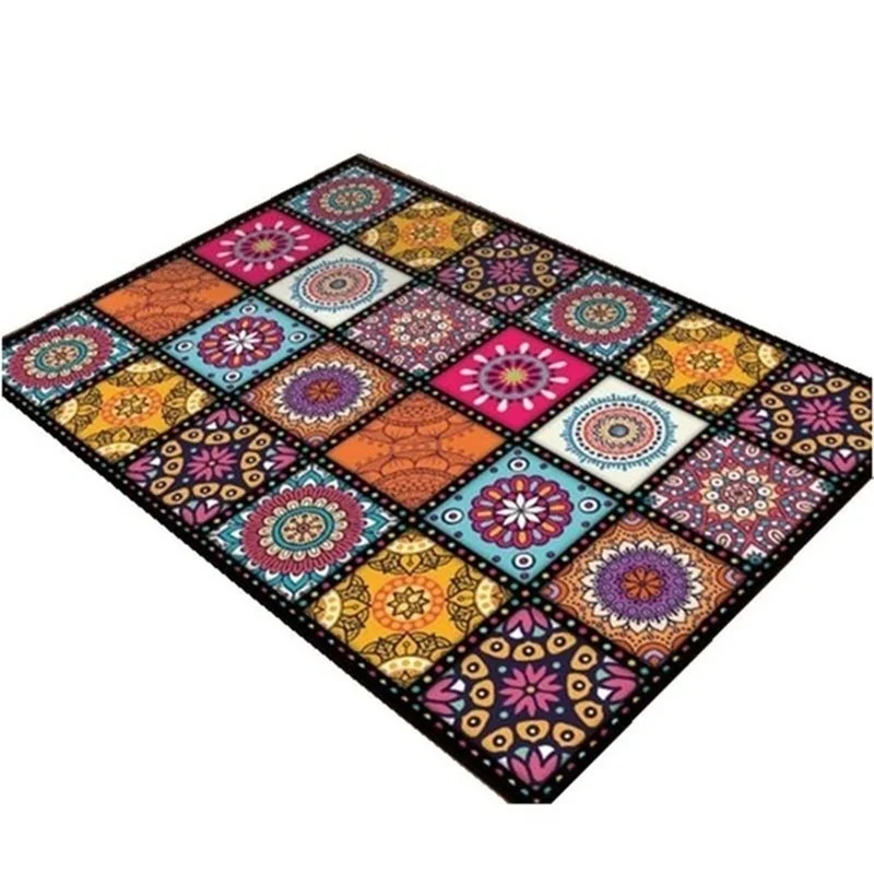 Богемный нескользящий коврик для входной двери водопоглощающий ванной комнаты