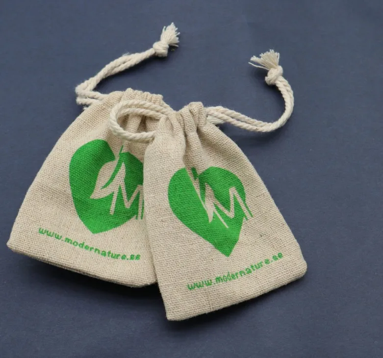 Льняная сумка с индивидуальным логотипом 8x10 см (3x4 дюйма) упаковка из 500