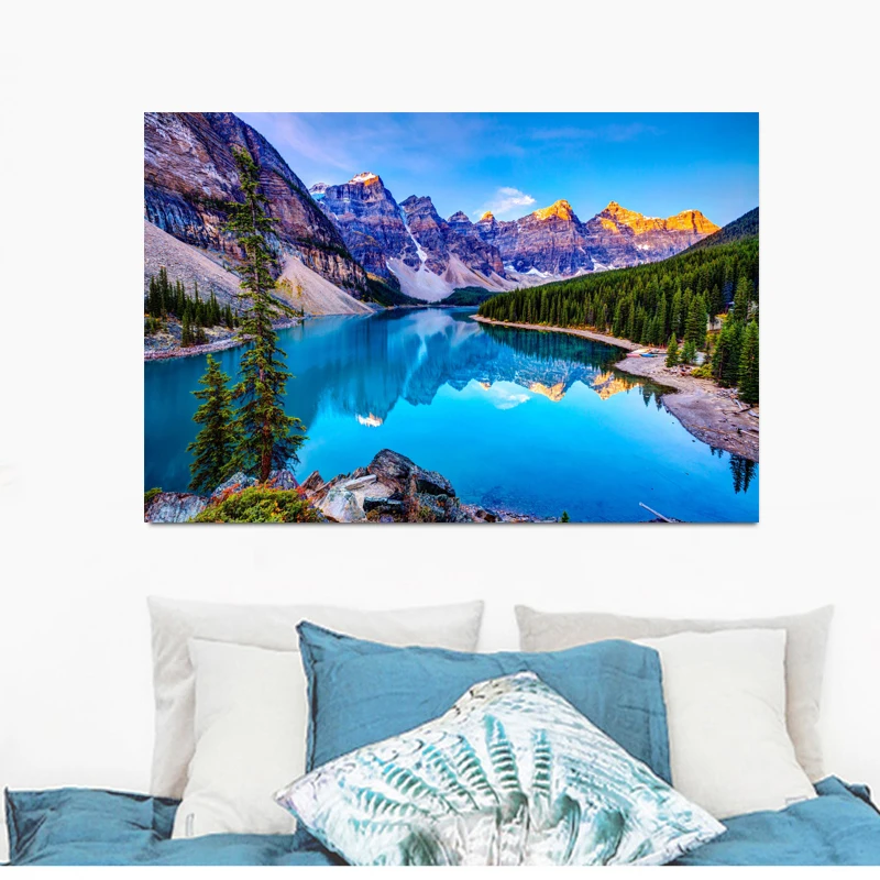 RELIABLI ART Пейзаж Wall Art Холст Картина плакат и печать на холсте Настенная картина для