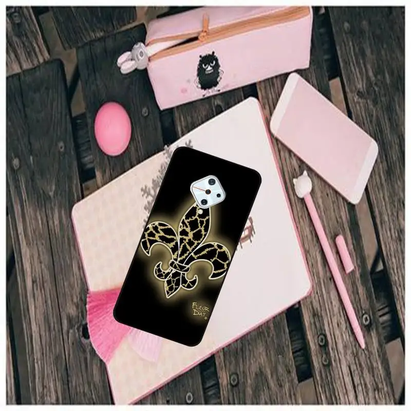 

Black TPU New Orleans Saints Phone Case For Vivo X9 9s 20 Plus Y97 83 75 71 69 V15 V17 V5 S