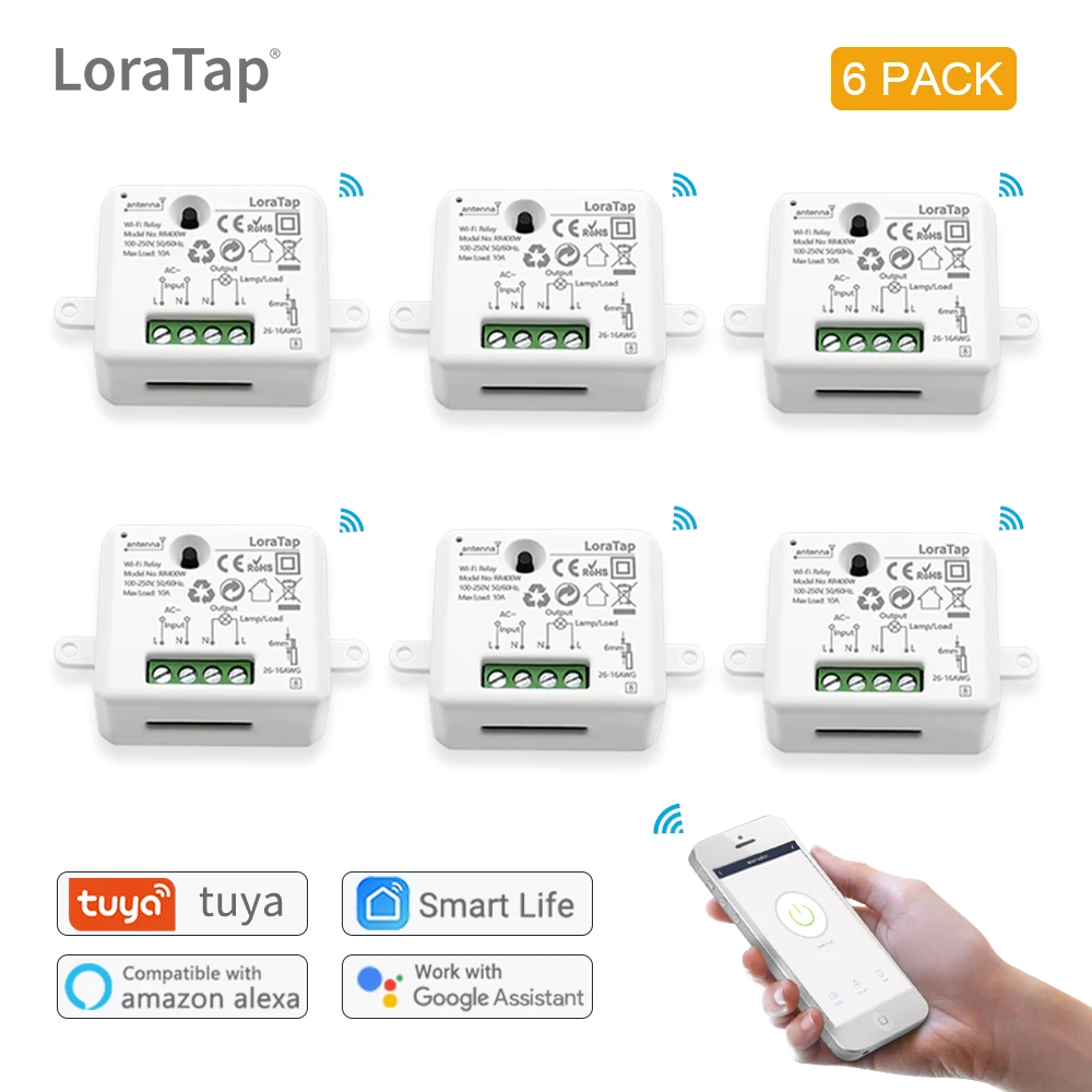 Smart Life Tuya DIY Wifi переключатель беспроводное интеллектуальное реле для домашней