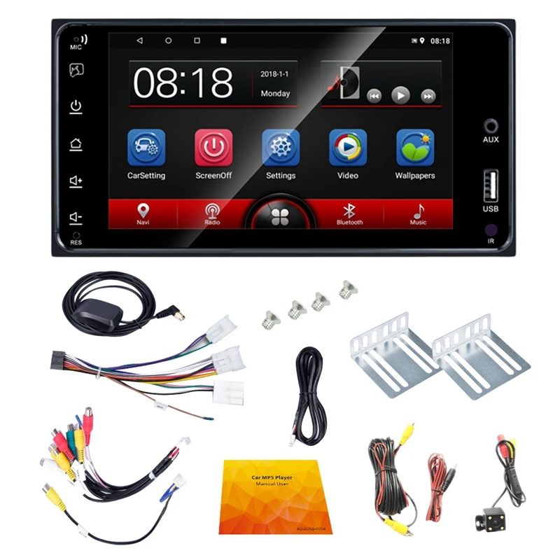 Новинка Android 8 1 автомобильное радио Gps навигация 2 Din 7 дюймов Автомобильный Mp5