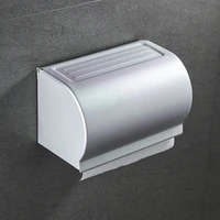 bathroom accessories toilet paper towel holder wall mounted waterproof tissue box holder shelve rolling tray space aluminum new