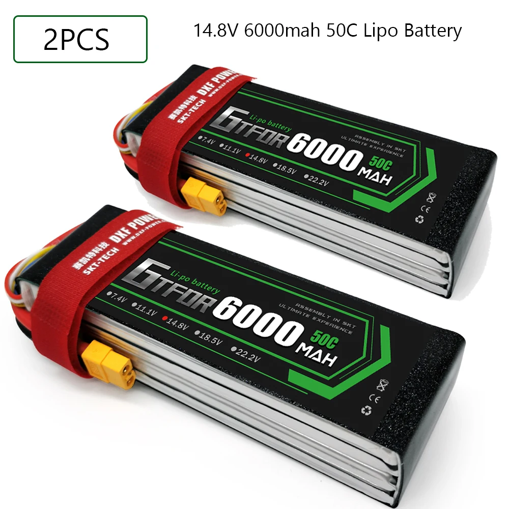 

Аккумулятор GTFDR, 14,8 в, 6000 мА · ч, 50C-100C, 4S, XT60, EC5, XT90, DEANS XT150, Lipo, аккумулятор для радиоуправляемого автомобиля, лодки, самолета, квадрокоптера