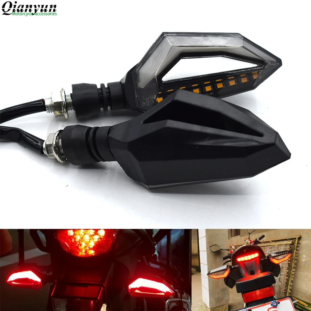 Универсальный мигающий светодиодный индикатор поворота мотоцикла для Yamaha FZ6 FAZER