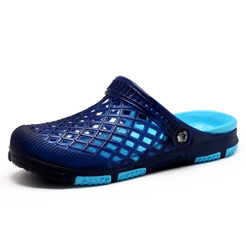 Летние шлепанцы Мужская дышащая пляжная обувь мужские уличные сандалии