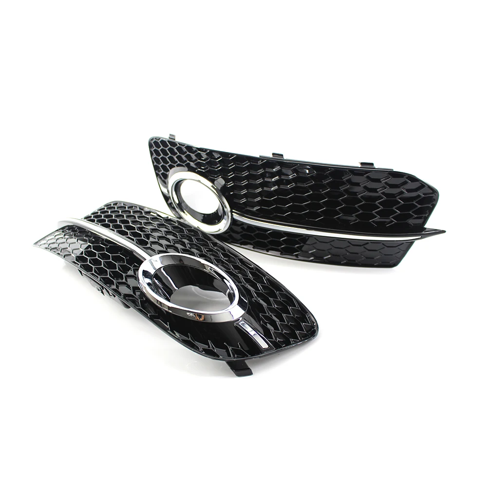 

Sports Style Car Front Bumper Fog Light Grille Cover for Audi Q5 2009-2012 ABS Car Replacem Racing Grills Auto Accessories