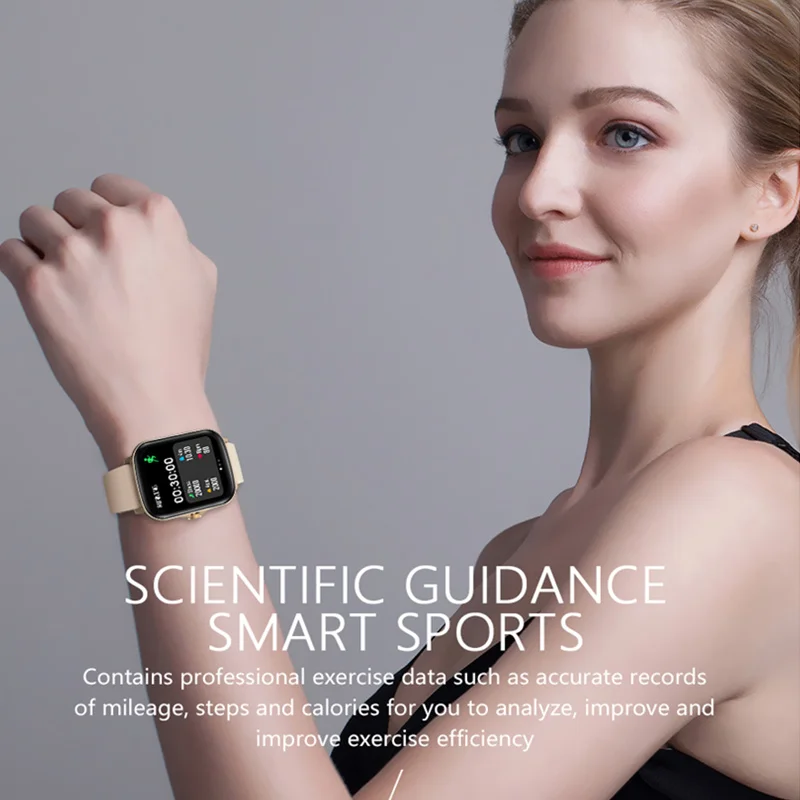 

Woman Smart Watch 2021 Full Touch Screen Knob Rotation Fitness Tracker GTS 2 Smartwatch For Xiaomi IPhone