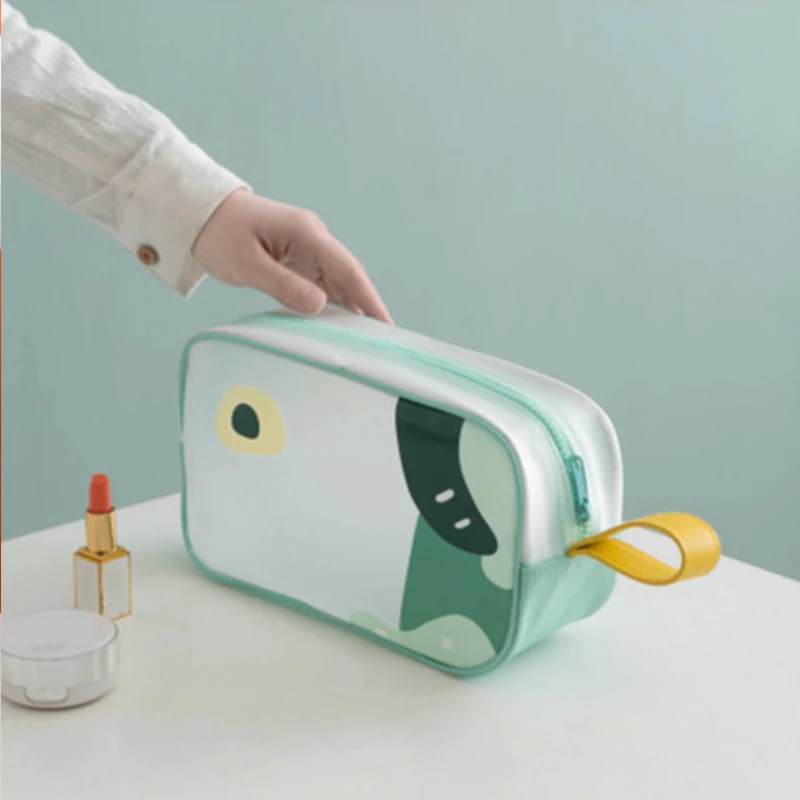 Новинка 2021 прозрачная дорожная женская косметичка на молнии прозрачный