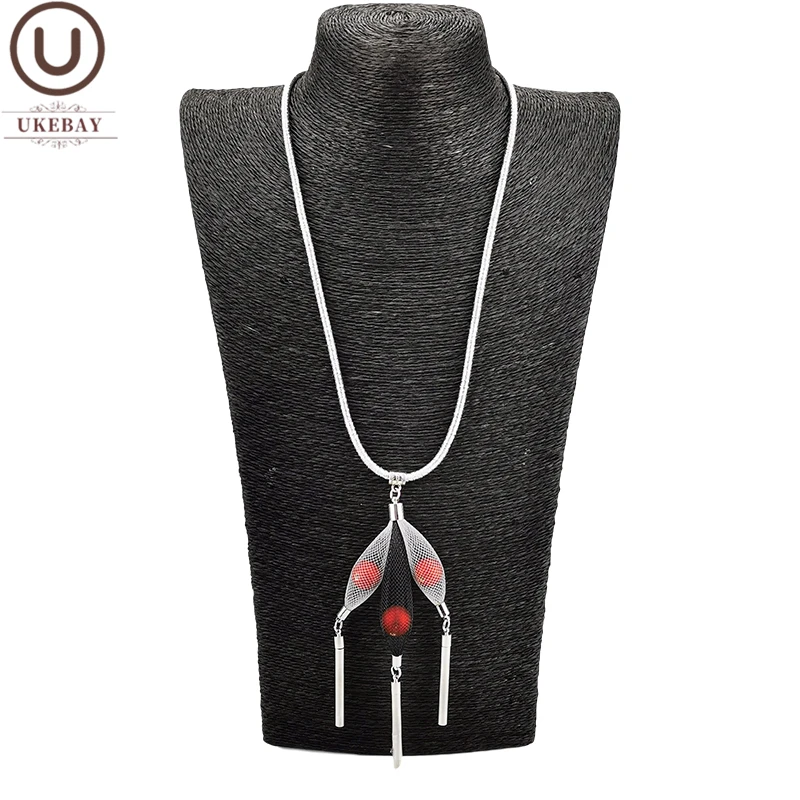 UKEBAY новые жемчужные ожерелья с кулоном женские длинные цепочки для свитера