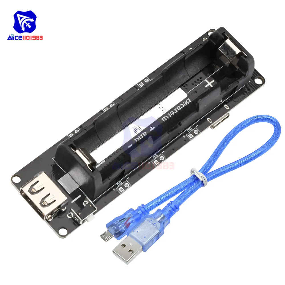 Плата заряда батареи diymore ESP32 ESP32S WeMos 18650 щит V3 Micro USB Type C для Arduino Raspberry Pi с