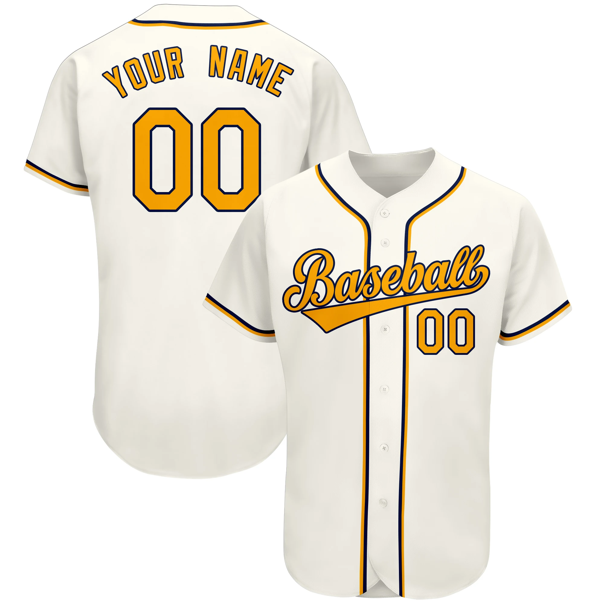 2020 Personalized Baseball Jersey,Soft Mesh Moisture-absorbing Sportswear Team Name&Number-stitching for Men Outdoors/Indoors
