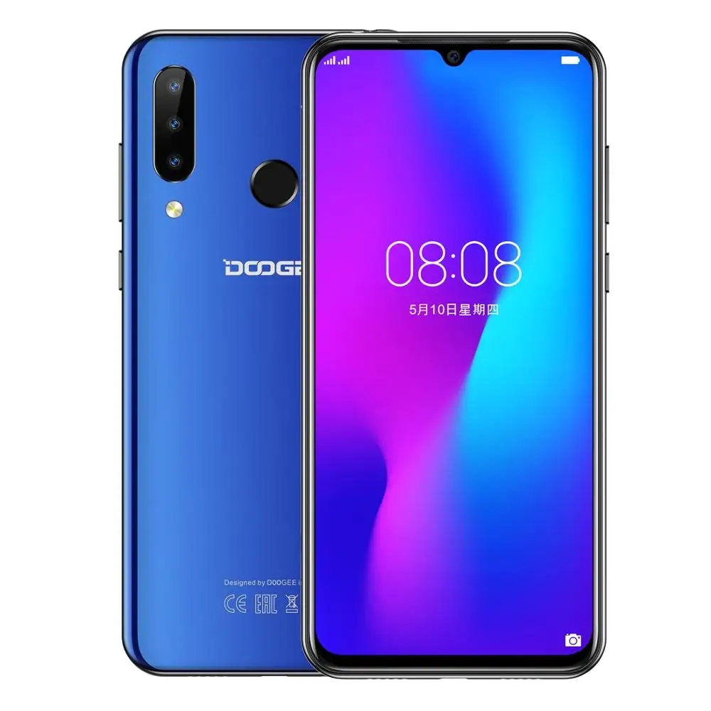 DOOGEE N20 4G 64GB 6 3 дюймовый экран капли воды задняя камера Android 9 0 пирог Восьмиядерный