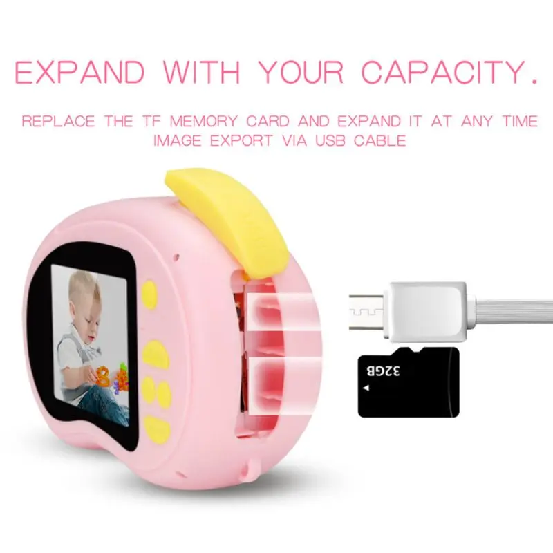 

Мини Портативная пластиковая камера, милая Спортивная цифровая камера для детей, Обучающие игрушки, фотография, подарок E56B