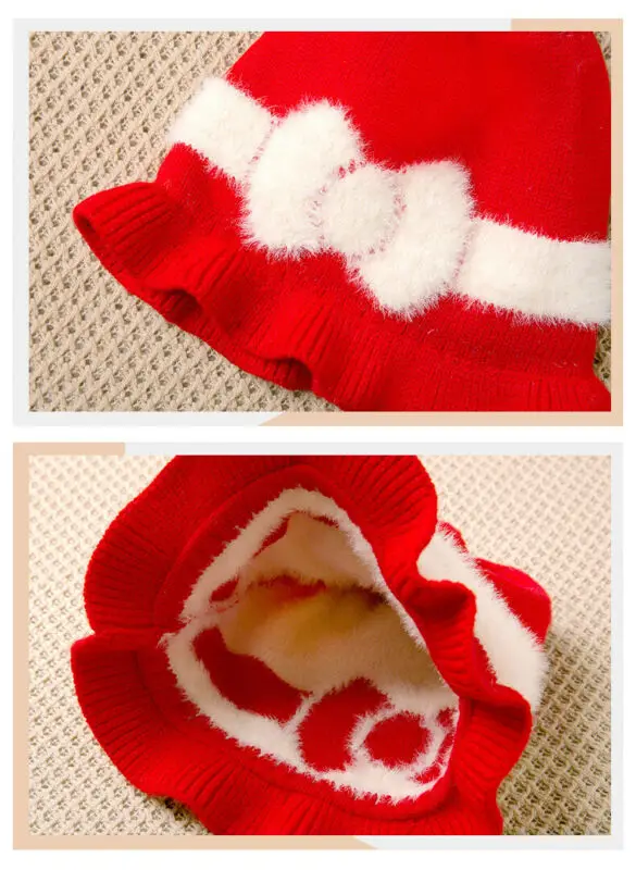 2019 Brand New 2Pcs Toddler Kids Baby Girl Princess Scarf+Cap Hat Winter Warm Knittde Scarf Shawl Hot Sale Discounts 0-28 Months | Детская