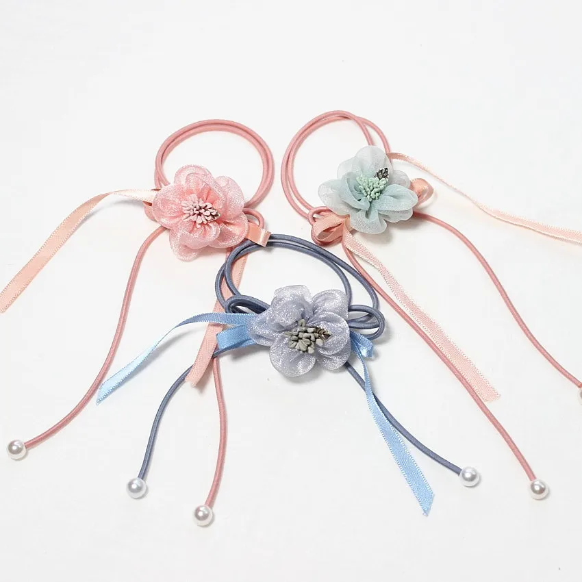 Модная Милая резинка лента для волос эластичная женщин заколки девочек