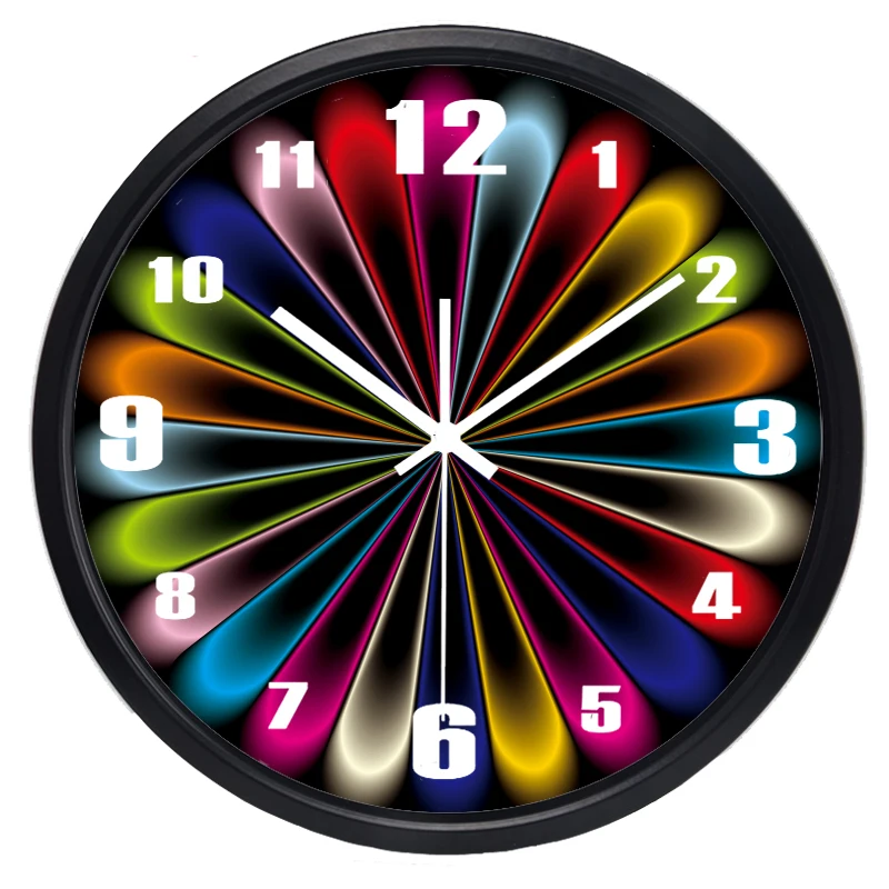 

Colorful carnival hanging on the clock lobby living room bedroom mute home decoration modern design clock