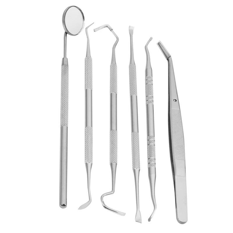 

NEW- Hygiene Kit 6 Pcs tools Essential Calculus & Plaque Remover Set Dentist Prepared Tools Kit for Deep Teeth Clea