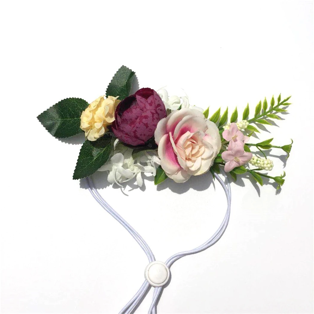 

Pet Floral Headband Lovely Artificial Decorative Flower Headband Pet Headwear Princess Pet Party