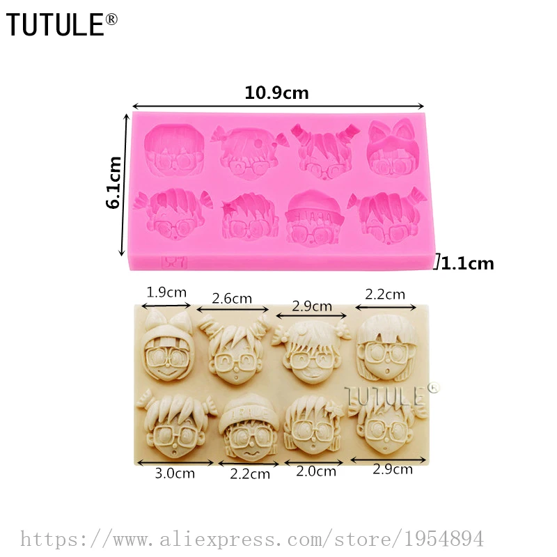 Симпатичная форма с изображением маленькой девочки парафиновая фотоформа для