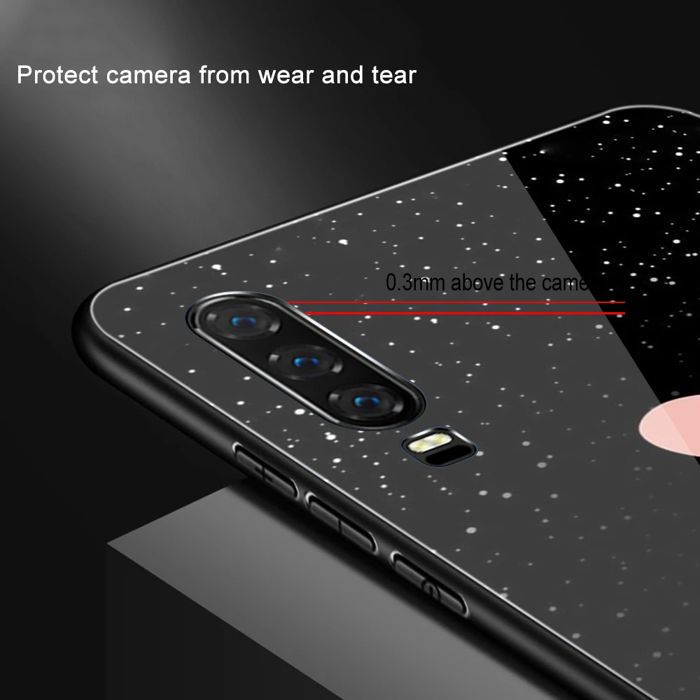 Чехол ciciber с розовым сердцем и цветком для Huawei P30 P20 Mate 20 Lite Pro чехлы из закаленного