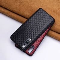cowhide phone case for xiaomi 8 9 9t a1 a2 a3 lite poco f1 case for redmi note 5 6 6a 7 7a 8 pro case fish scale texture cover