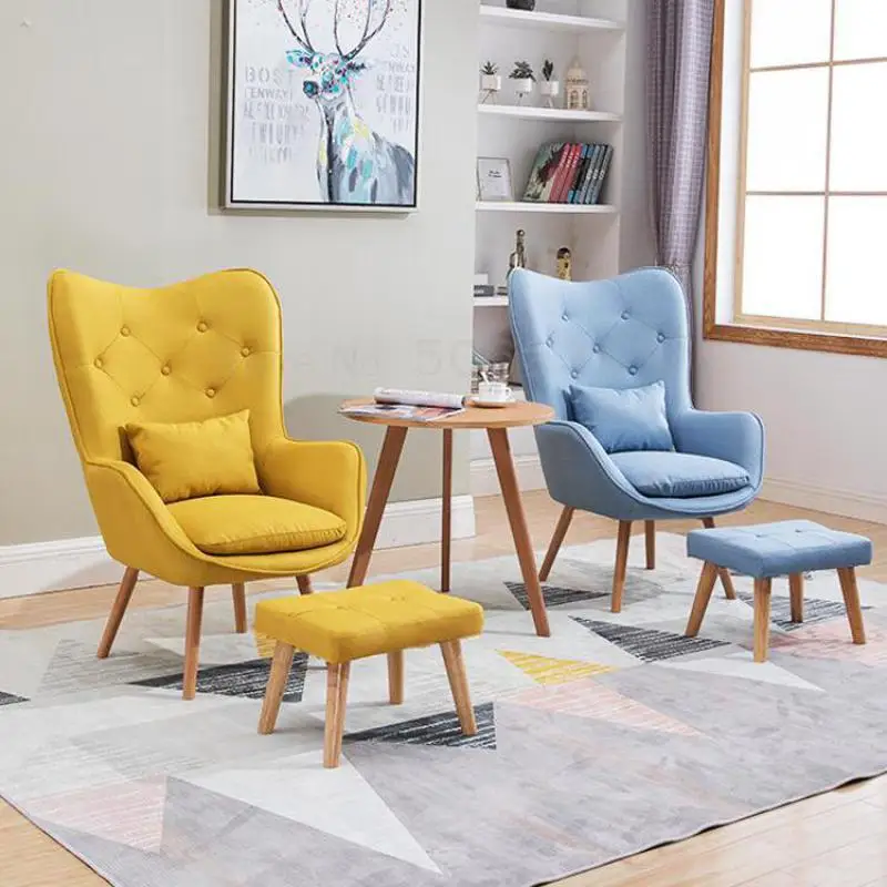 Ленивый диван скандинавский Одноместный маленький Балконный стул для отдыха