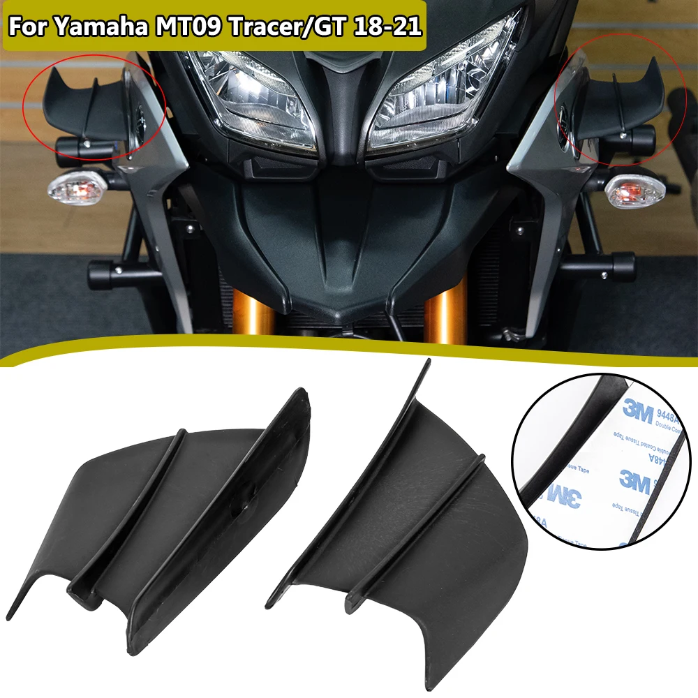 Motorcycle Accessories Winglet Aerodynamic Wing Kit Spoiler Fairing Wind Deflector For Yamaha Tracer 900 GT 2018 2019 2020 2021