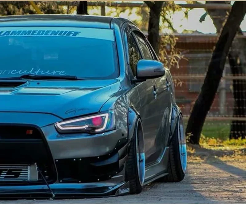 VLAND Заводские аксессуары для автомобиля светодиодный фонарь для Lancer светодиодный фонарь 2008-UP с светодиодный DRL и движущимся поворотным сигналом головная лампа в сборе