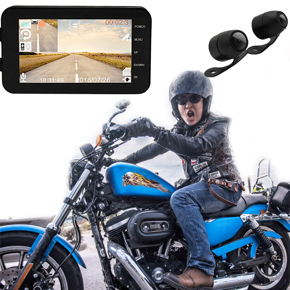 Wi Fi 1080P HD Водонепроницаемая 4 дюймовая камера с электрическим штативом на руль