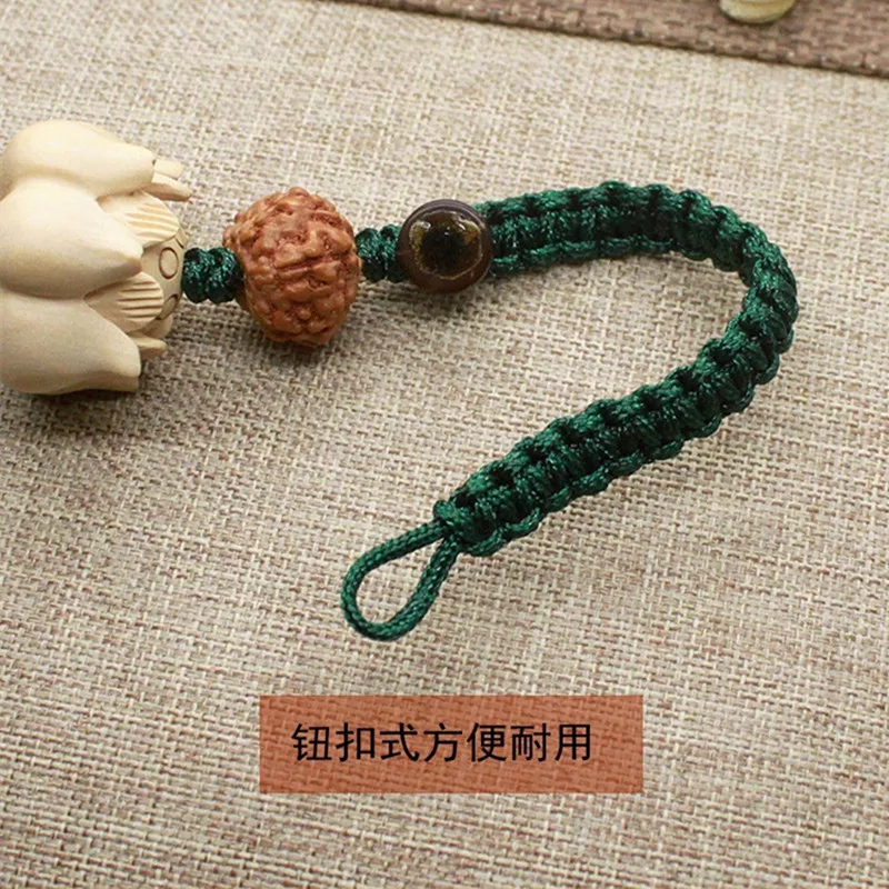 

Fashion Jewelry Key Chains Original Boxwood Lotus Car Keychain Retro Tassel Bag Pendant Handmade Key Chain car keychain Wood
