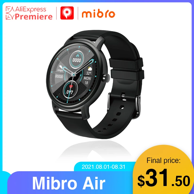 Смарт часы Mibro Air для мужчин и женщин IP68 Bluetooth водонепроницаемые|Смарт-часы| |