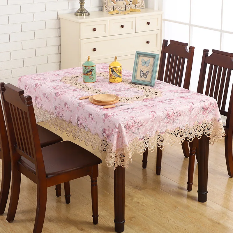 Европейская вышитая скатерть для обеденного стола пианино Классическая