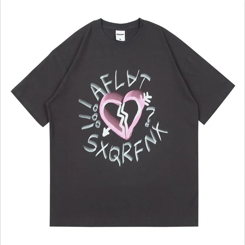 

High Quality Summer Men Tees Fashion Popular Stylish Vibe Hip-Hop Style Oversize Short Sleeve T-Shirt Male Youth Casual Tops