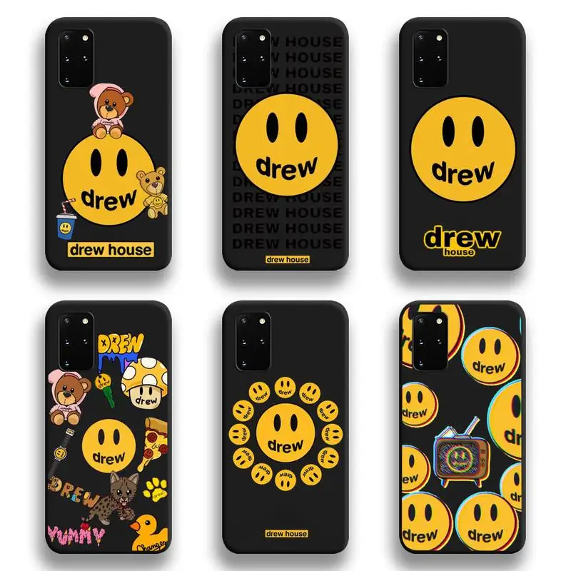 

Luxury brand Justin Bieber drew house Phone Case For Samsung Galaxy S21 Plus Ultra S20 FE M11 S8 S9 plus S10 5G lite 2020