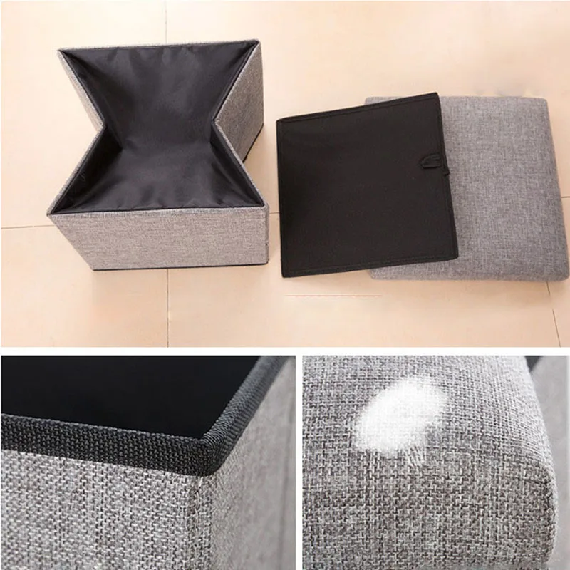 Многофункциональный складной тканевый стул для хранения скамейка маленький