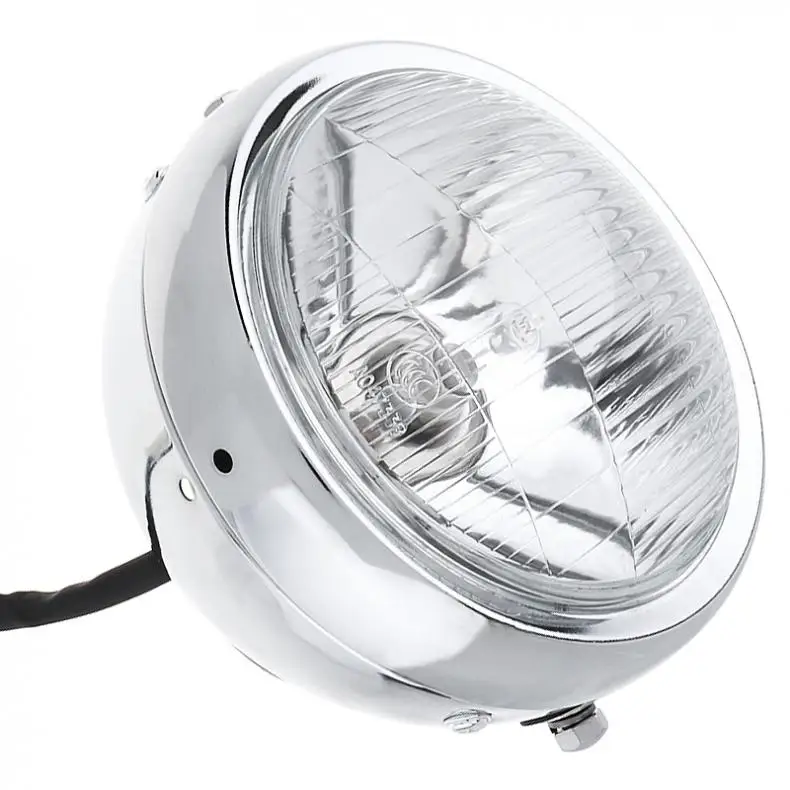 Серебристая Ретро мотоциклетная фара CG125 GN125 подходит для Suzuki/Honda винтажная