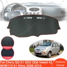 Кожаный коврик для Chery QQ A1 QQ3 QQ6 Sweet IQ MVM110 A1 Kimo 2008  2010, кожаный коврик для приборной панели, защитный ковер, автомобильные аксессуары