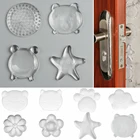 Полиуретановые водонепроницаемые Прозрачные протекторы для стен, бесшумные дверные стопоры, защита стен, амортизатор, дверная ручка, бамперы