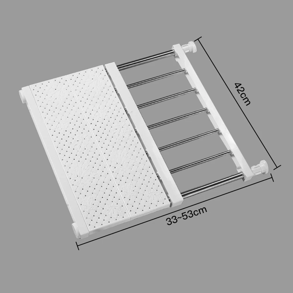 

Adjustable Closet Storage Shelf Cloth Divider Organizer Durable Retractable Rack Bracket For Walls Cabinets Bookshelvs Kitchen