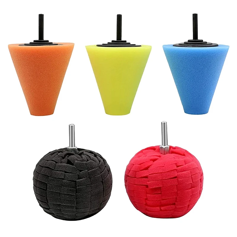 

NEW-Polishing Pads for Wheel Hub Cleaning 3 Inch Polishing Wheel for Drill Sponge Buffing Pads for Car Care